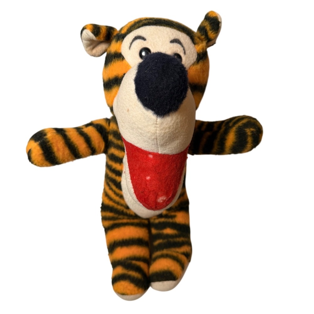 Vintage Disney Tigger Plush Toy Stuffed Animal Orange‎ Black Stripes Classic
